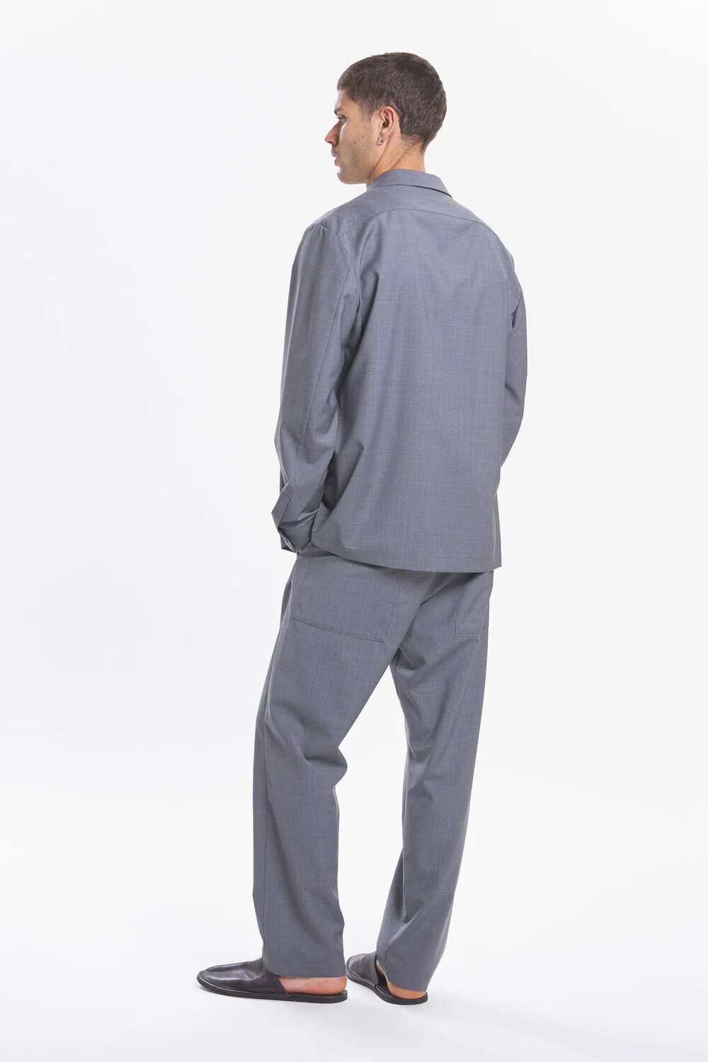Overshirt Cedrone Tropical Grigio - Image 6