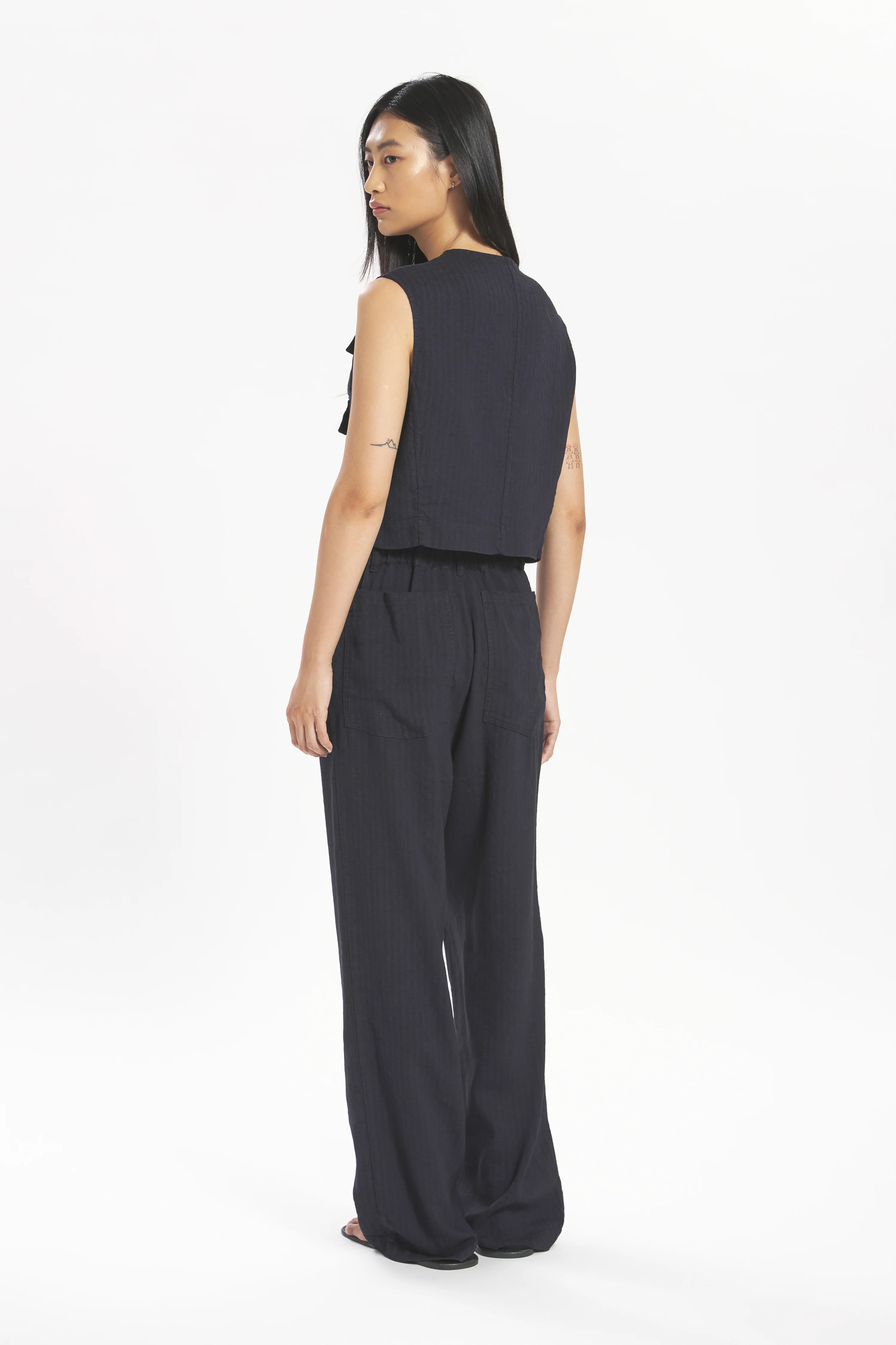 Trousers Ida Lisca  Navy - Image 2