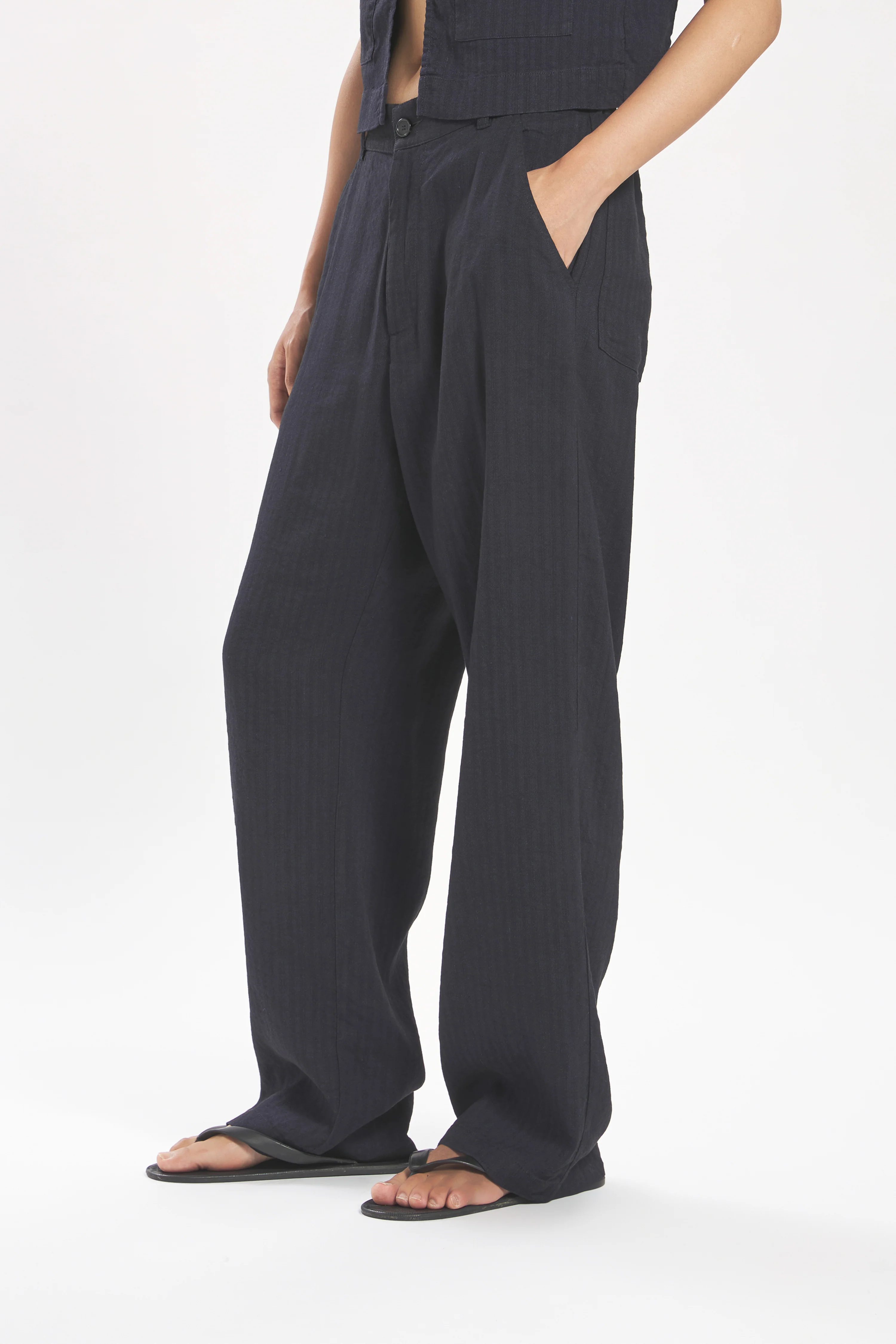Trousers Ida Lisca  Navy - Image 4